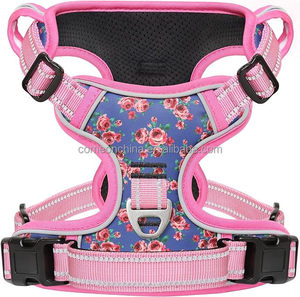 Clip avant réglable en gros sans traction harnais de gilet pour chien harnais pour animaux de compagnie contrôle facile formation réfléchissant rembourré chiot harnais pour chien - Product Image 5