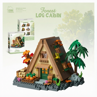 Jouets éducatifs en gros compatibles Le Forest High : Blocs de construction en plastique pour maison, moulin à vent, cabane dans les arbres et vue sur la rue
