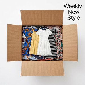 Robes d'été décontractées pour femmes, à porter au quotidien, sans manches, imprimé floral, col en V, mélange de coton, vente en gros, lot en vrac - Product Image 1