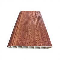 Plinthe en PVC/SPC à effet bois, ligne décorative pour sol, accessoire de sol, lignes décoratives imperméables et durables H100MM