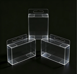 Caja de Embalaje Transparente al por Mayor, Contenedor de Plástico Plegable Rectangular Ligero - Product Image 2