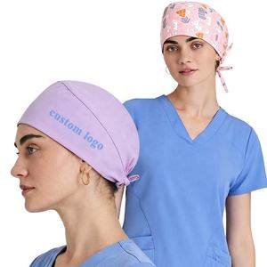 Gorro Quirúrgico Elástico de Alta Calidad con Impresión de Logotipo Personalizado, Color Rosa, Talla Ajustable para Cubrir el Cabello - Product Image 2
