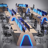 Tables de poste de travail pour console de salle de contrôle d'opérateur