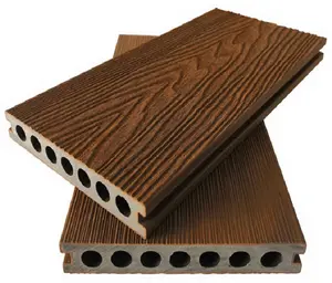 WPC Co-Extrusion Decking 목제 플라스틱 합성 TPE 갑판 150*23mm XFD039