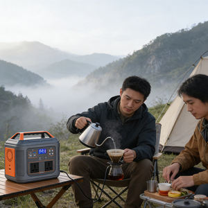 Estación de Energía Solar Portátil para Uso Doméstico y Camping con Batería Lifepo4, Estación de Energía de Onda Sinusoidal Eléctrica, Estación de Energía Solar Portátil - Product Image 4