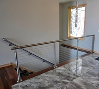 Panneaux de clôture en câble métallique sur mesure |   Anti-rouille pour terrasse, piscine, jardin, bricolage |   Fabriqué sur commande OEM