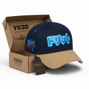 Casquette de baseball snapback A-Frame personnalisée avec logo brodé 3D en relief de haute qualité, en tissu Oxford à motifs pois et fruits, style streetwear unisexe - Product Image 3
