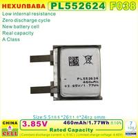 PL552624 3.85V 460mAh 1.77Wh Sel Baterai Lithium Ion Polimer untuk GTR2 GTR 2 A1952 1ICP62625 552624 F038