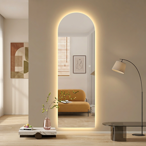 <span class=keywords><strong>Specchio</strong></span> da Trucco a LED Senza Cornice da Parete, Moderno e Intelligente, Grande <span class=keywords><strong>Specchio</strong></span> LED con Retroilluminazione Dimmerabile a 3 Colori - Product Image 2