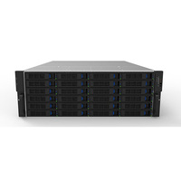 Boîtier de serveur 4U à 24 baies HotSwap, profondeur 650 mm, avec planche arrière Mini SAS, 8643 ou SATA disponible