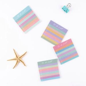 Colorful Rainbow Creative English Self-Adhesive <b>Memo</b> <b>Pads</b> Fresh Cartoon Design Learning Office Supplies for Record <b>Memos</b> - Product Image 6