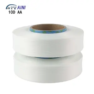 مصنع HUAHAI أفضل جودة خيط ليكرا مرن ماركة صينية AINI 10D AA درجة لامع شفاف