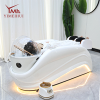 Lit de massage électrique inclinable pour soins capillaires et faciaux, mobilier moderne de spa capillaire pour salon de beauté professionnel