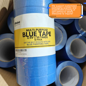 Ruban de masquage bleu résistant aux UV, sans résidus, 14 jours, pour peinture automobile, protection intérieure de la <span class=keywords><strong>maison</strong></span>, adhésif en papier crépon - Product Image 6