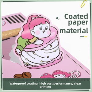 Autocollants personnalisés en forme de dessin animé, autocollants adhésifs DIY pour accessoires de comptes, étiquettes transparentes imprimées pour emballages - Product Image 2