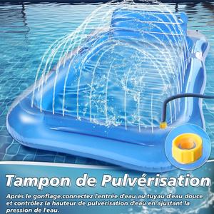 Charmofun Matelas de <span class=keywords><strong>piscine</strong></span> <span class=keywords><strong>gonflable</strong></span> pour adultes, hamac flottant, <span class=keywords><strong>chaise</strong></span> de <span class=keywords><strong>piscine</strong></span>, coussins de bronzage, 200x124cm, <span class=keywords><strong>piscine</strong></span>, fêtes sur la plage - Product Image 5