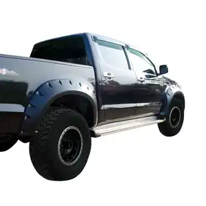 HILUX VIGO 2010 2012 Acessórios Fenders Arch Flare 4x4 Textura Preta Captador Fender Flares Carro Para Toyota HIlux 2005-2010