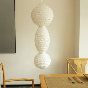 Lanterne en <span class=keywords><strong>papier</strong></span> empilée de style zen <span class=keywords><strong>japonais</strong></span>, lampe à LED avec cadre en bambou et <span class=keywords><strong>papier</strong></span> de mûrier fabriqué à la main, série de lanternes Ori - Product Image 3