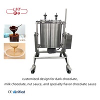 LST 25L/60L/100L Cacaomelk maalmachine 48-72 uur continue werking voor laagtemperatuur chocolade malen melangeermachine