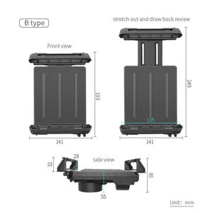 Industrial Anti-Theft Portable Reinforced Nylon Adjustable Height <b>Pc</b> Tablet Holder - Product Image 3