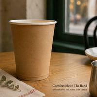 Gobelets en papier jetables de 8 oz de qualité alimentaire, à paroi simple, écologiques, pour café et thé, avec logo personnalisé, pour les cafés à emporter et les fêtes