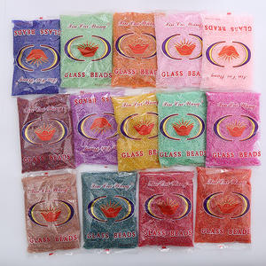 بيع بالجملة من المصنع مباشرةً خرز زجاجي صغير ملون بألوان العلكة مقاس 12/0 و 11/0 و 6/0 بكميات كبيرة لصناعة الأساور والمجوهرات، عبوة 450 جرام - Product Image 1