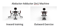 Máquina de Entrenamiento de Piernas y Caderas 2 en 1 Plegable Mini Adductor, Equipo de Ejercicio Sentado, Precio Competitivo, Espuma