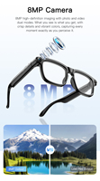 Nouvelles lunettes intelligentes M11 AI à commande tactile, changement de couleur, caméra 8MP pour prendre des photos et enregistrer des écrans, lunettes de soleil d'extérieur avec logo