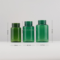 Bouteilles de pilules en PET de couleur personnalisée, contenants en plastique vides de 100 cc et 120 cc pour capsules, comprimés, vitamines, emballage de marque privée
