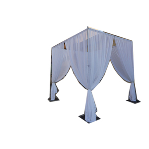 Tubo portatile e drappo regolabile tubo quadrato <span class=keywords><strong>tenda</strong></span> per matrimonio 2 volte plea tende - Product Image 1