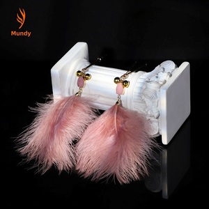 Pinces à tétons sexy en acier avec plumes, jouet sexuel pour stimulation féminine des mamelons - Product Image 3