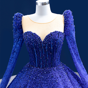 Robe de bal longue Jancember Rsm67561 à manches longues, en tulle, style princesse, pour soirée - Product Image 5