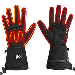 Fishing Gloves 7.4V/2200 Mah Black Winter Fishing Skiing Hunting Hand Warmer High Capacity Battery Thin Liner Heated Gloves