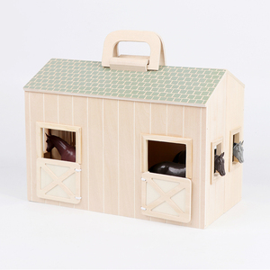 Take-Along Show-Juego estable de <span class=keywords><strong>caballos</strong></span> (el juguete de juego de simulación fomenta el juguete de aprendizaje creativo <span class=keywords><strong>2</strong></span> <span class=keywords><strong>caballos</strong></span> de juguete) - Product Image 4