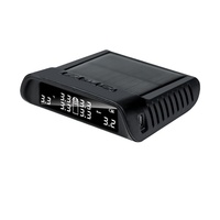 Sistem Pemantau Tekanan Ban Truk Besar Kondisi Baru Solar TPMS Nirkabel Eksternal Plastik Berkualitas Tinggi 12V RV Tpms