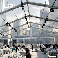 Grandes tentes de luxe permanentes claires extérieures d'événement de chapiteau de concert de 50x50m à vendre