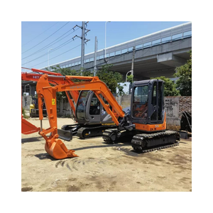 Mini pelleteuse d'occasion Hitachi originale ZX55/ZX55U/ZX55US/ZX55USR 5 tonnes sur chenilles à bon prix avec moteur et composants du noyau de la pompe - Product Image 1