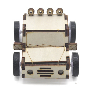 Kit de Vehículo Todoterreno Inercial de Madera para Armar, Juguete Educativo de Ciencia para Niños de 4 a 6 Años, Modelo de Aprendizaje STEM de Ensamblaje Manual - Product Image 4