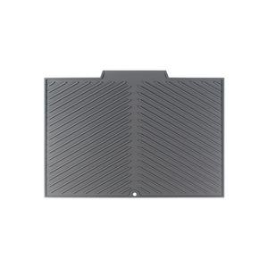 Silicone Drainage Mat L Size Non Slip For Dishes Plates Bowls Pots Pans Kitchen Sink Use - Product Image 2