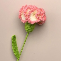 Bouquet de fleurs de simulation élégant à tricoter au crochet fait à la main pour cadeau