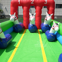Jeux gonflables Team Building Ultimate Outdoor Entertainment Carnaval Games Gonflable Pony Hop Racing pour les événements de Team Building