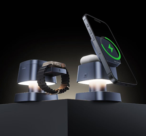 Lámpara Nocturna 3 en 1 con Cargador Inalámbrico Magnético para Teléfono Apple, Auriculares y Base <span class=keywords><strong>de</strong></span> Carga para Reloj - Product Image 4