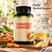 Capsules de Curcuma et Gingembre OEM ODM, Curcumine, ACV, BioPerine, Soutien Digestif, Articulaire et Immunitaire, Complément Sans Produits Laitiers