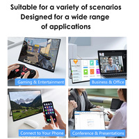 Moniteur PC portable Full HD 16 pouces Source Factory avec haut-parleur intégré et étui de transport pour le gaming e-sport et la Switch 60Hz