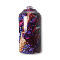 Flacon de parfum OEM Dernier modèle Capsule de peinture personnalisée avec bouchon rond en verre Flacon de parfum de 100ml