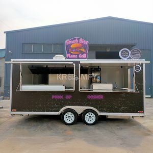 Hot <b>Sale</b> Customized Fiberglass Towable Coffee Cart Food Vending Commercial Catering Multifunctional <b>Mobile</b> Trailer - Product Image 5
