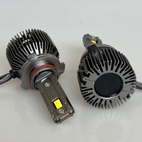 Ampoule de phare de voiture LED tricolore double cuivre 3570 75W 3 couleurs 3000K 4300K 6000K APP 9006 Hb4 9012 9005 Hb3