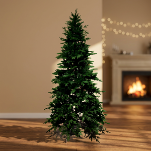 Sapin de Noël Artificiel en PE/PVC, Style Traditionnel, Durable, Réaliste, Écologique, Pliable, Grand Modèle 180cm, Sans Lumières - Product Image 2