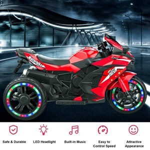 <span class=keywords><strong>Scooter</strong></span> électrique 12V pour enfants, moto à roulettes, commande en gros, capacité de 110 lb, double moteur 390, <span class=keywords><strong>3</strong></span> roues, lumière LED sécurisée, USB, <span class=keywords><strong>MP3</strong></span> - Product Image 4