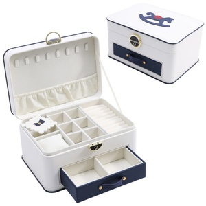 Caja Organizadora de Joyas Grande, Caja Organizadora de Joyas con Cajones, Almacenamiento de Joyas de Lujo, Caja Organizadora de Joyas Moderna para Mujer - Product Image 4